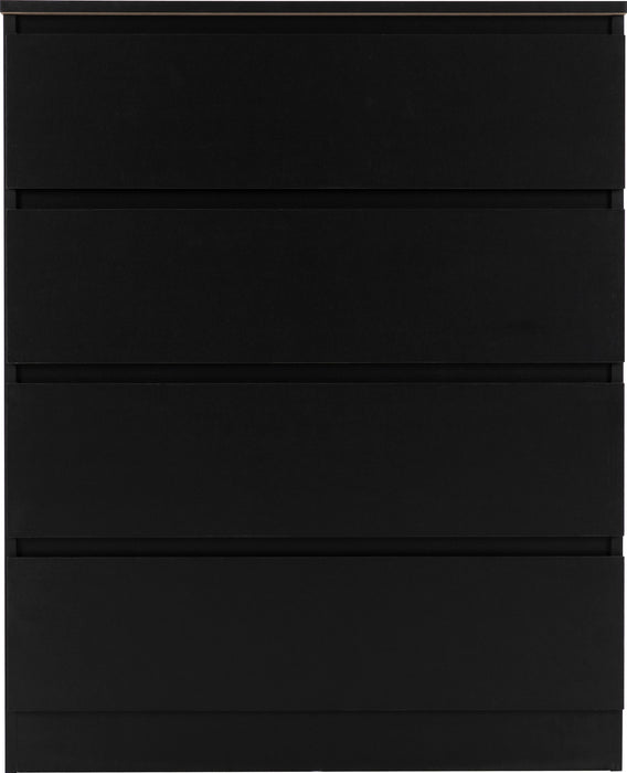 Malvern 4 Drawer Chest – Black