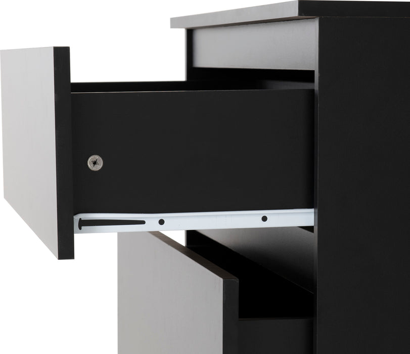 Malvern 4 Drawer Chest – Black