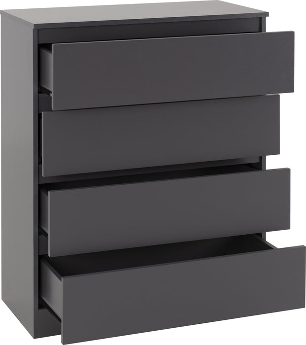 Malvern 4 Drawer Chest – Grey