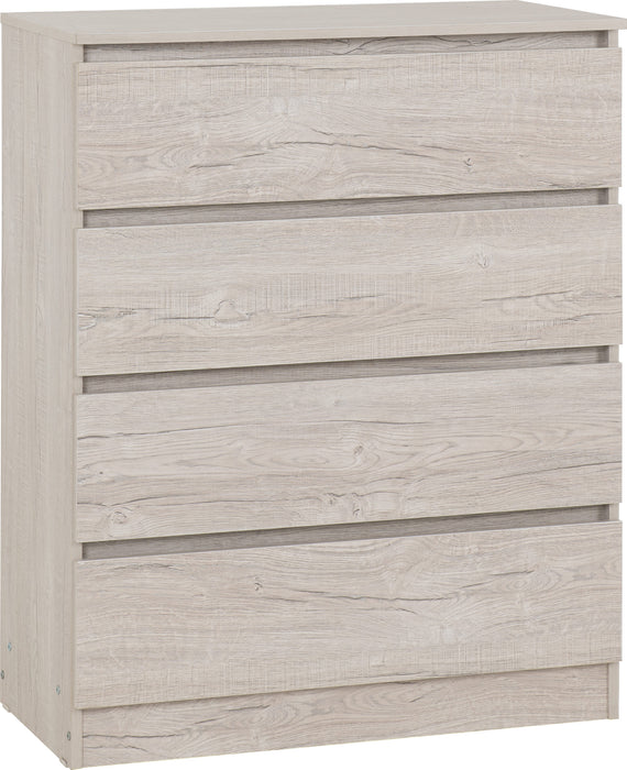 Malvern 4 Drawer Chest – Urban Snow