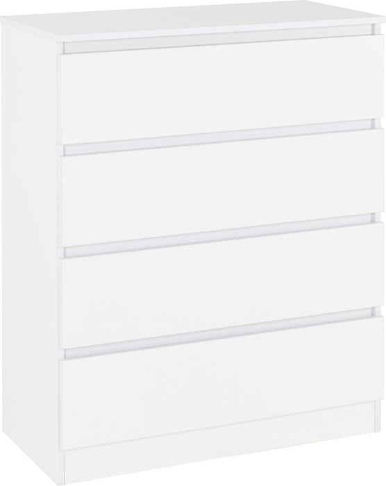 Malvern 4 Drawer Chest – White