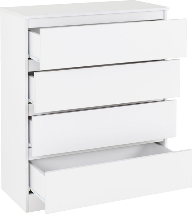 Malvern 4 Drawer Chest – White