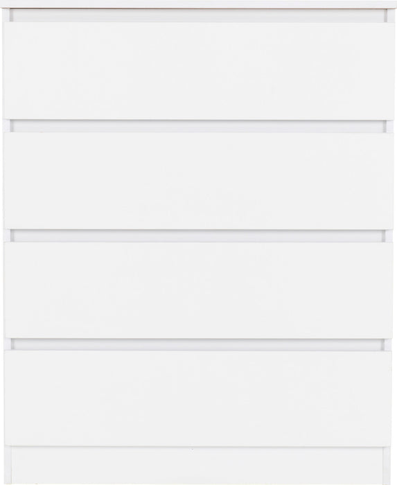 Malvern 4 Drawer Chest – White