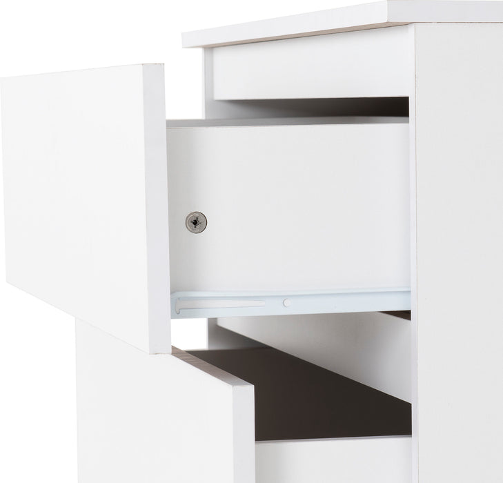 Malvern 4 Drawer Chest – White