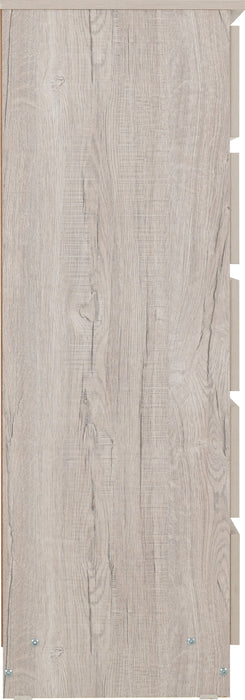 Malvern 5 Drawer Narrow Chest - Urban Snow