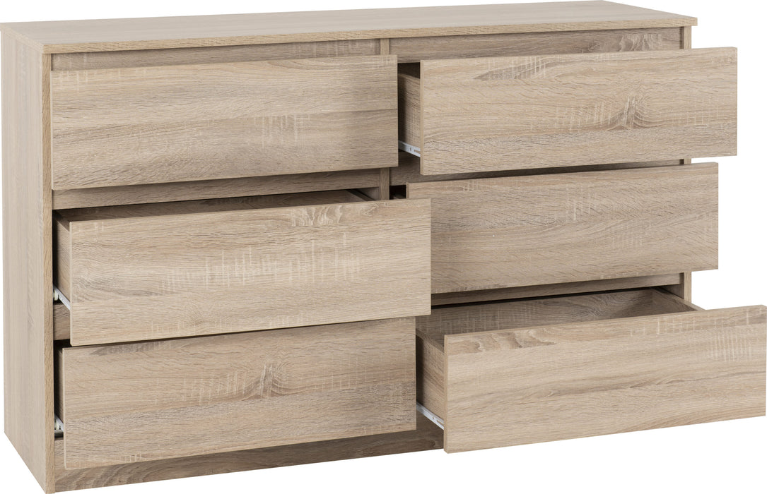 Malvern 6 Drawer Chest – Sonoma Oak Effect