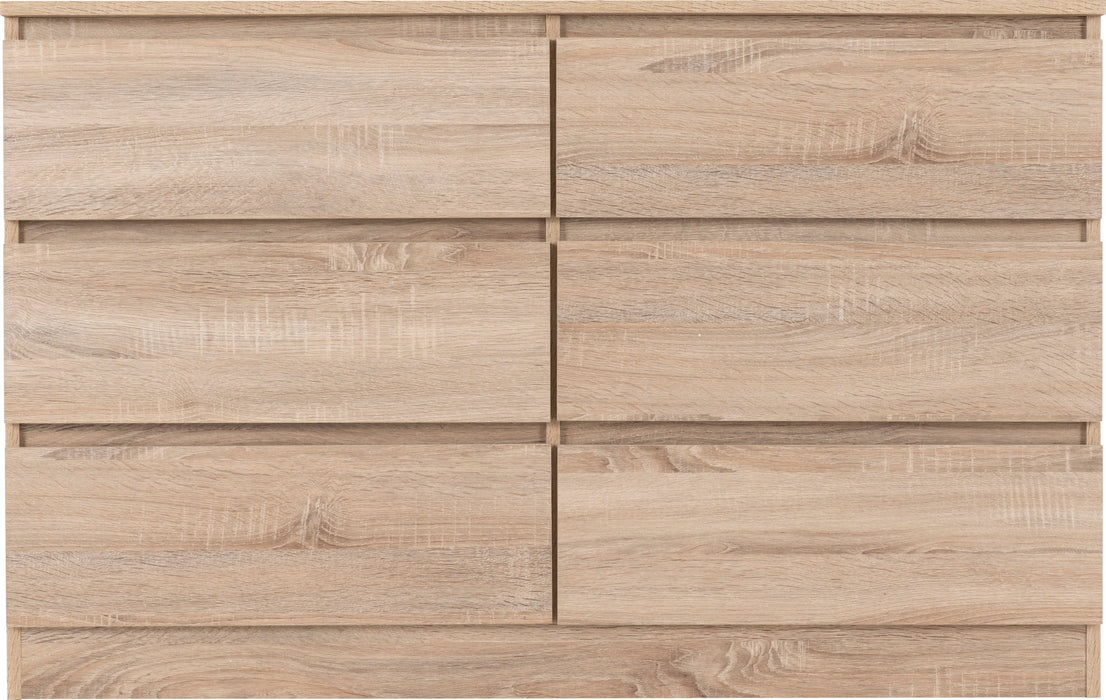 Malvern 6 Drawer Chest – Sonoma Oak Effect