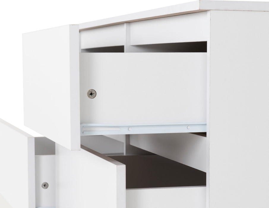 Malvern 6 Drawer Chest – White