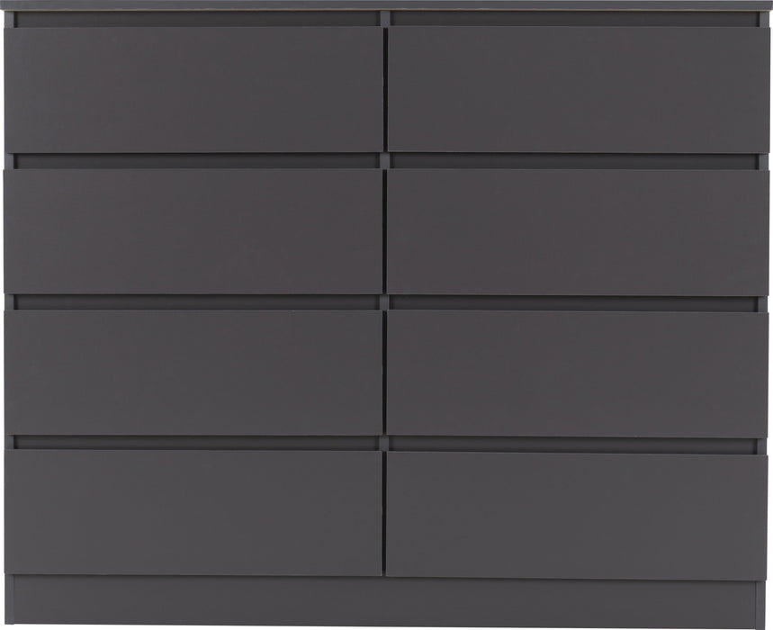 Malvern 8 Drawer Chest – Grey