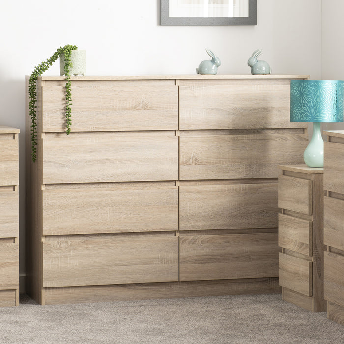 Malvern 8 Drawer Chest – Sonoma Oak Effect