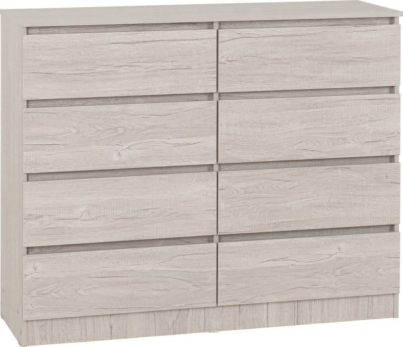 Malvern 8 Drawer Chest – Urban Snow
