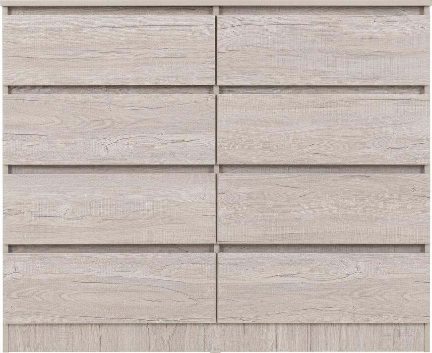 Malvern 8 Drawer Chest – Urban Snow