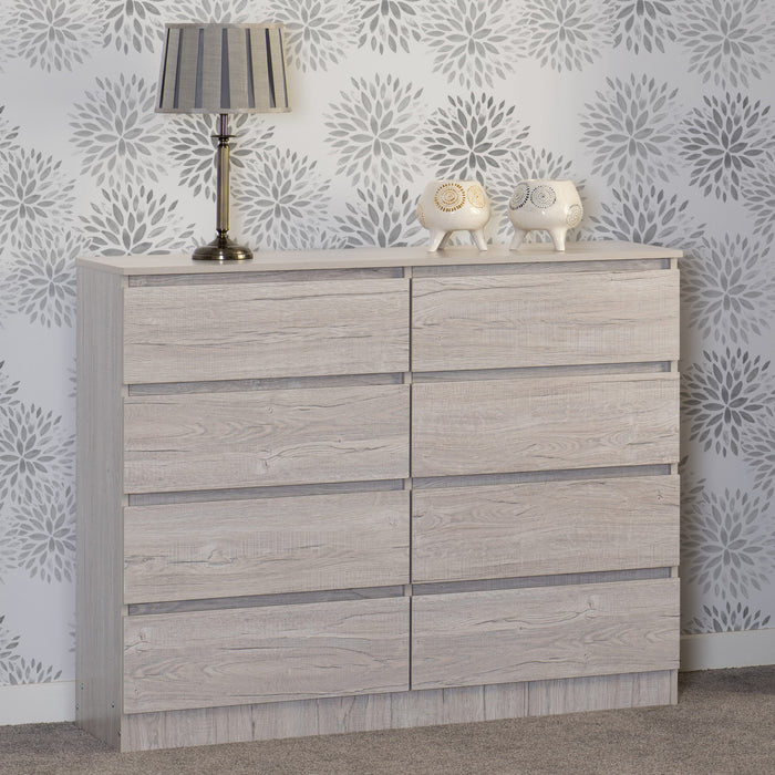 Malvern 8 Drawer Chest – Urban Snow