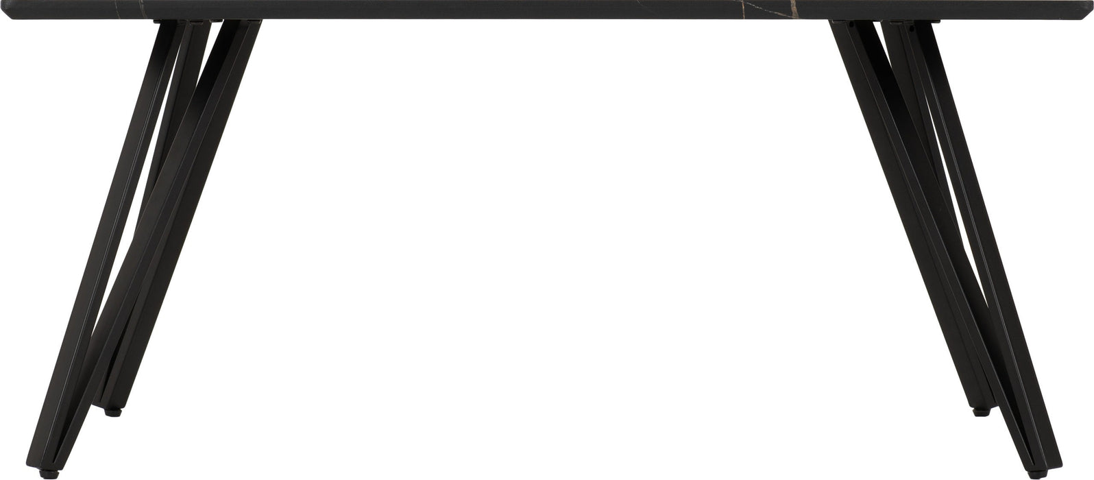 Marlow Marble Top Coffee Table, Black