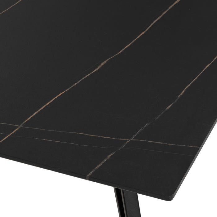 Marlow Marble Top Coffee Table, Black