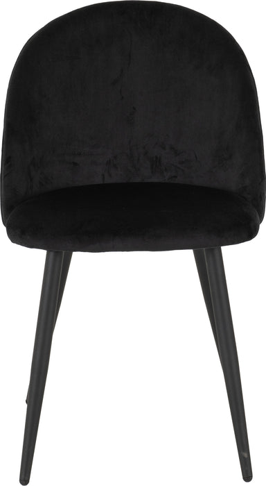 black velvet dining chair