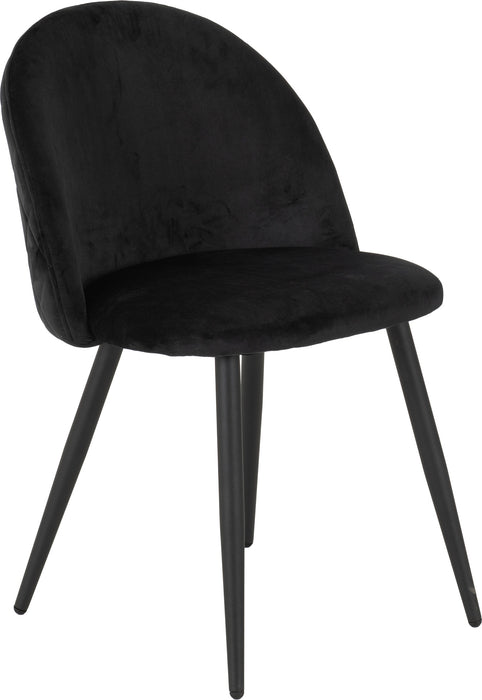 marlow dining chair black velvet