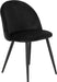 black velvet dining chair
