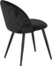 black velvet dining chair