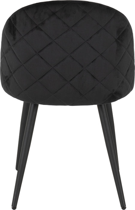 black velvet dining chair