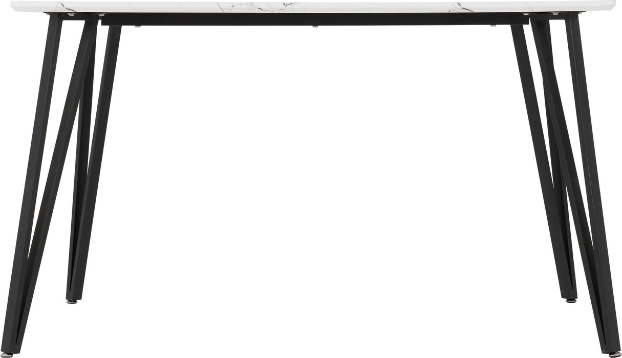 marlow white marble dining table