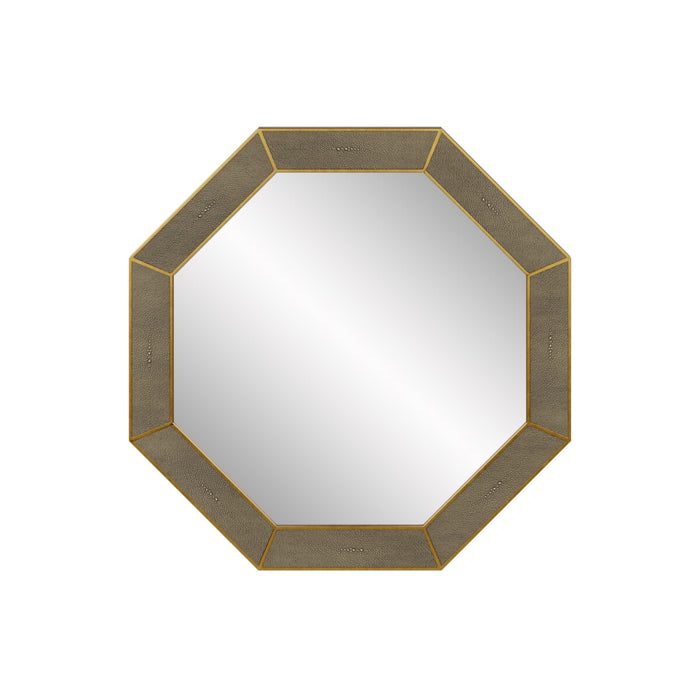 Hampton Mirror | Octagon | Grey Shagreen-Cheshire Furniture Outlet