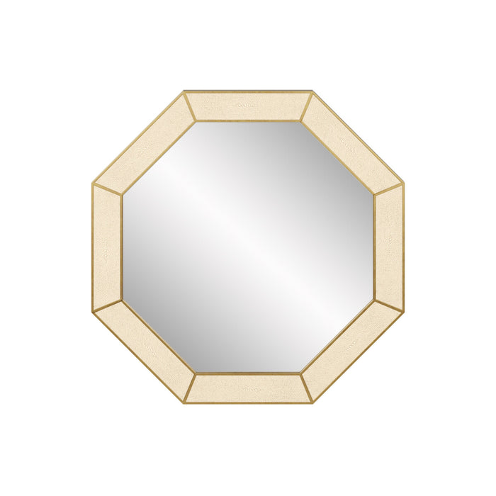 Hampton Mirror | Octagon | Ivory Shagreen-Cheshire Furniture Outlet