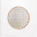 Luxury gold round wall mirror with bobble wooden frame hanging in elegant entryway

