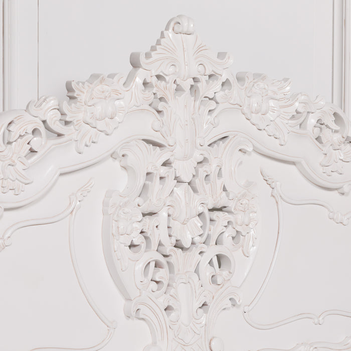 Rococo 5ft King Size Carved Bed