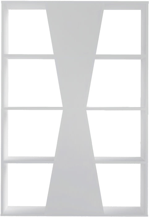 Naples Medium Wooden Bookcase, White