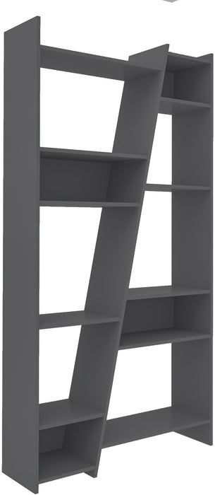Naples Tall Wooden Bookcase, Grey