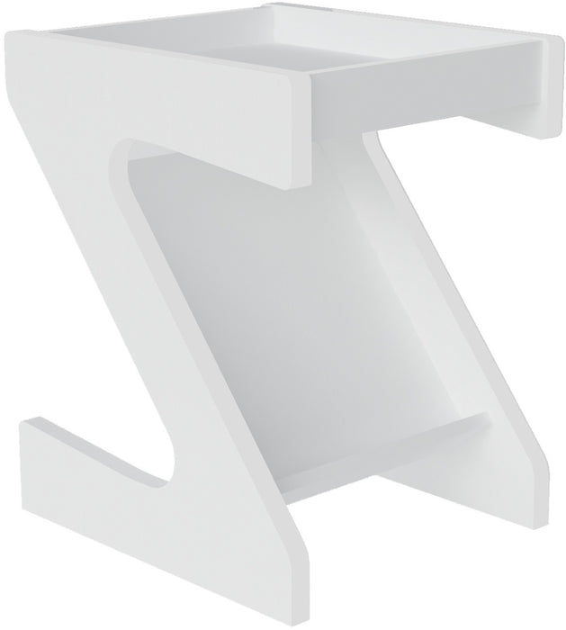 Naples Z Side Table, White