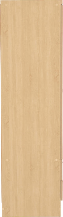 Nevada 3 Door 2 Drawer Mirrored Wardrobe – Sonoma Oak Effect