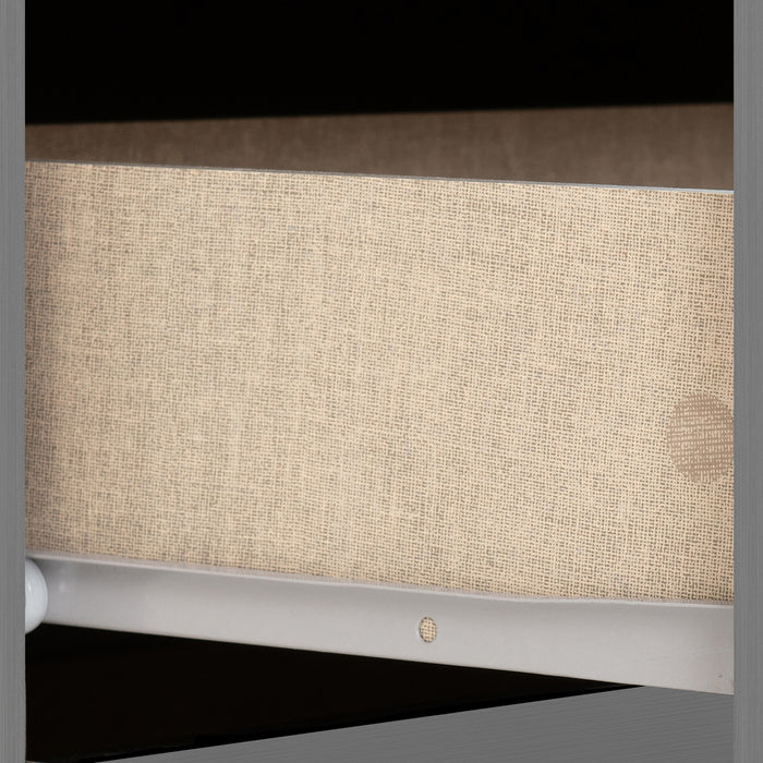 Nevada 3 Drawer Bedside Table – 3D Effect Grey