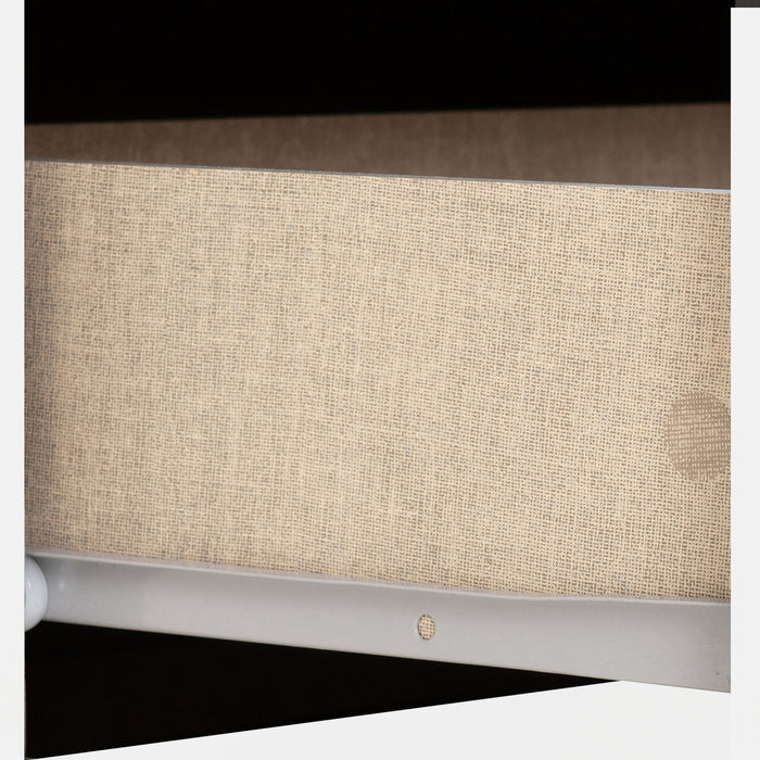 Nevada 5 Drawer Narrow Chest – White Gloss