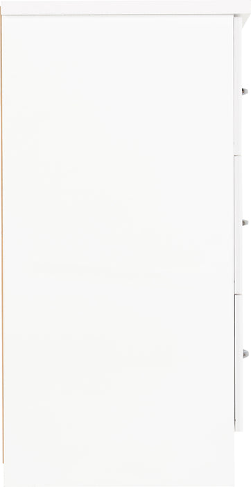 Nevada 6 Drawer Chest - White Gloss