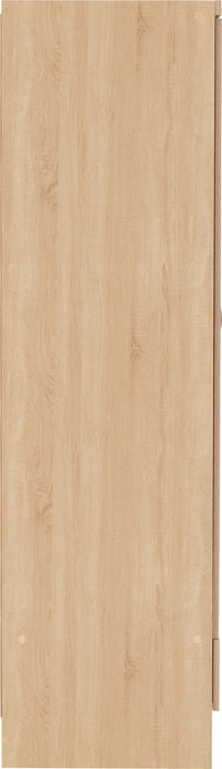 Nevada Mirrored 2 Door 1 Drawer Wardrobe – Sonoma Oak Effect