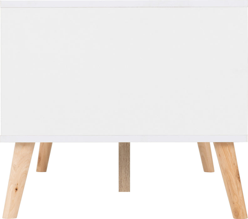 Nordic 2 Drawer Coffee Table, Wood