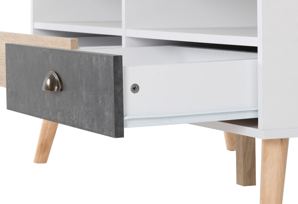 Nordic 2 Drawer Coffee Table, Wood
