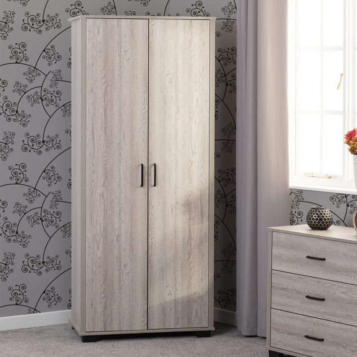 Oliver 2 Door Wardrobe - Light Oak Effect