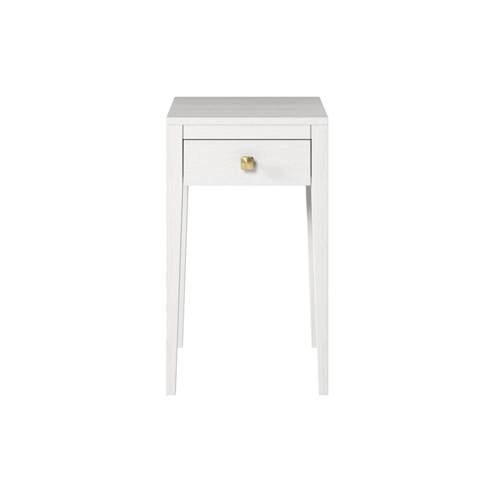 Radford Bedside | White | 1 Drawer-Cheshire Furniture Outlet