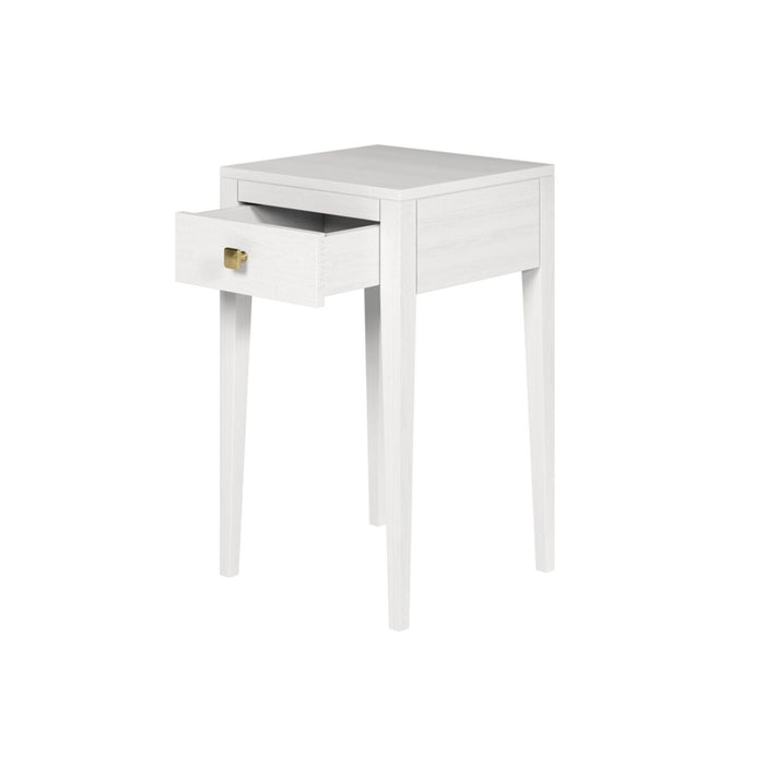 Radford Bedside | White | 1 Drawer-Cheshire Furniture Outlet