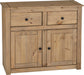 Panama 2 Door 2 Drawer Sideboard – Natural Wax