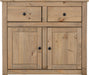 Panama 2 Door 2 Drawer Sideboard – Natural Wax