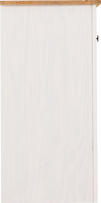 Panama 3 Door 3 Drawer Sideboard – White/Natural Wax 