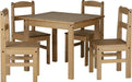 Panama Dining Set Oak Natural wax 