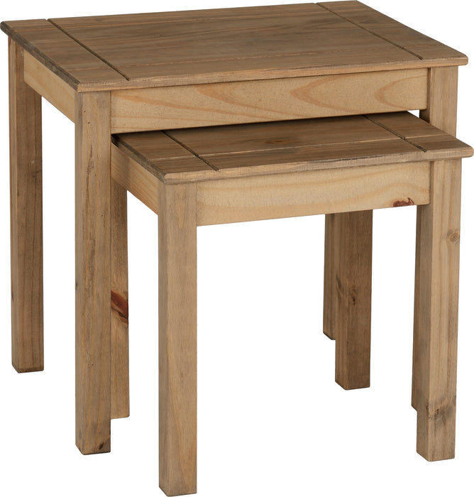 Panama Nest Of Tables - Natural Wax