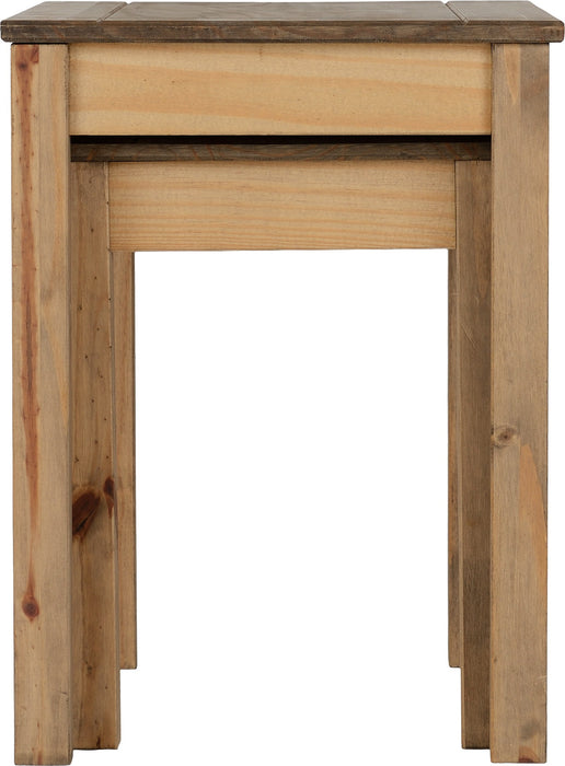 Panama Nest Of Tables - Natural Wax