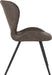Brown Faux Leather chair side view