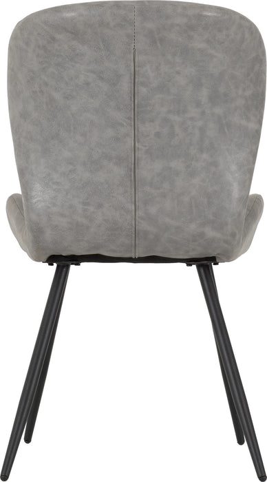 Quebec Chair (Box of 4) – Grey Faux Leather